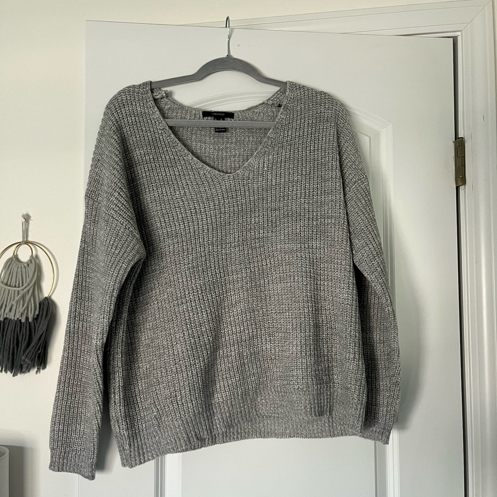 forever 21 grey sweater